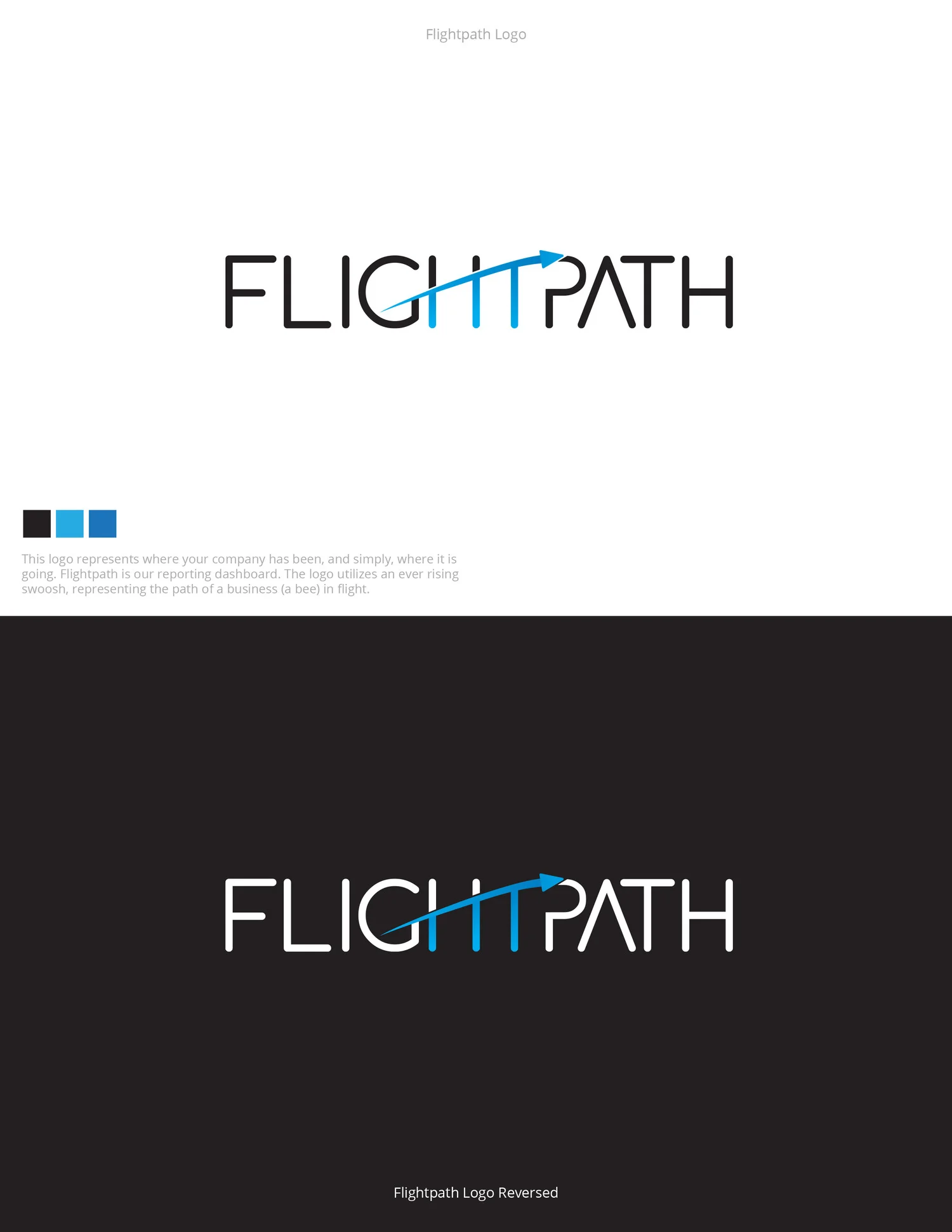 FlightPath, reporting: an ever-rising swoosh for a business in flight.