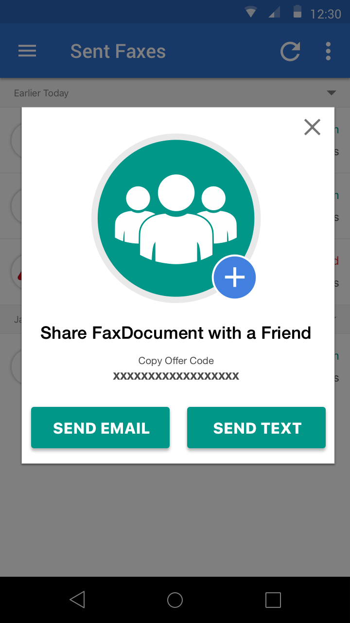 The refer-a-friend loop, in character.