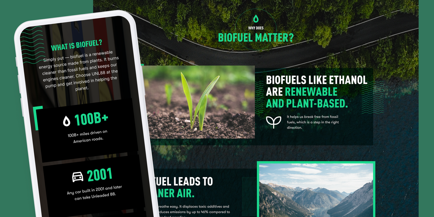 Educational content on cleaner fuel.