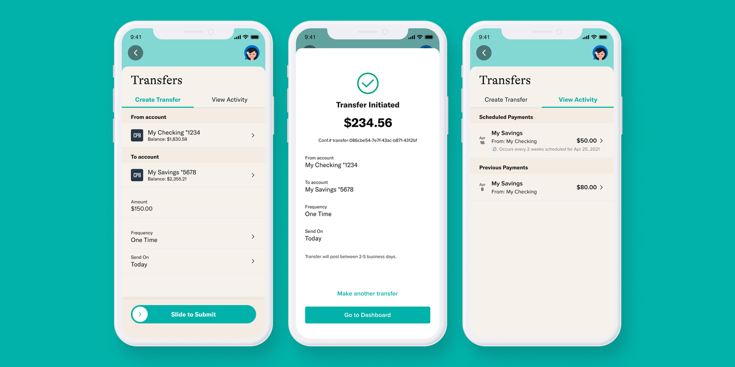 Transfers flow inside the redesigned member experience.