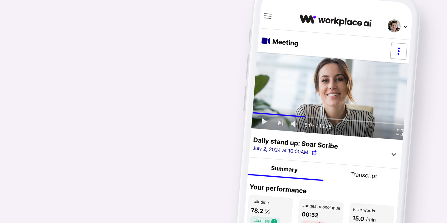 The WorkplaceAI meeting coach, an overview.